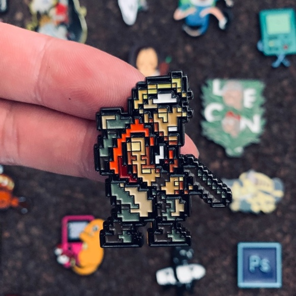 MEATAL SLUG SPRITES ENAMEL PIN